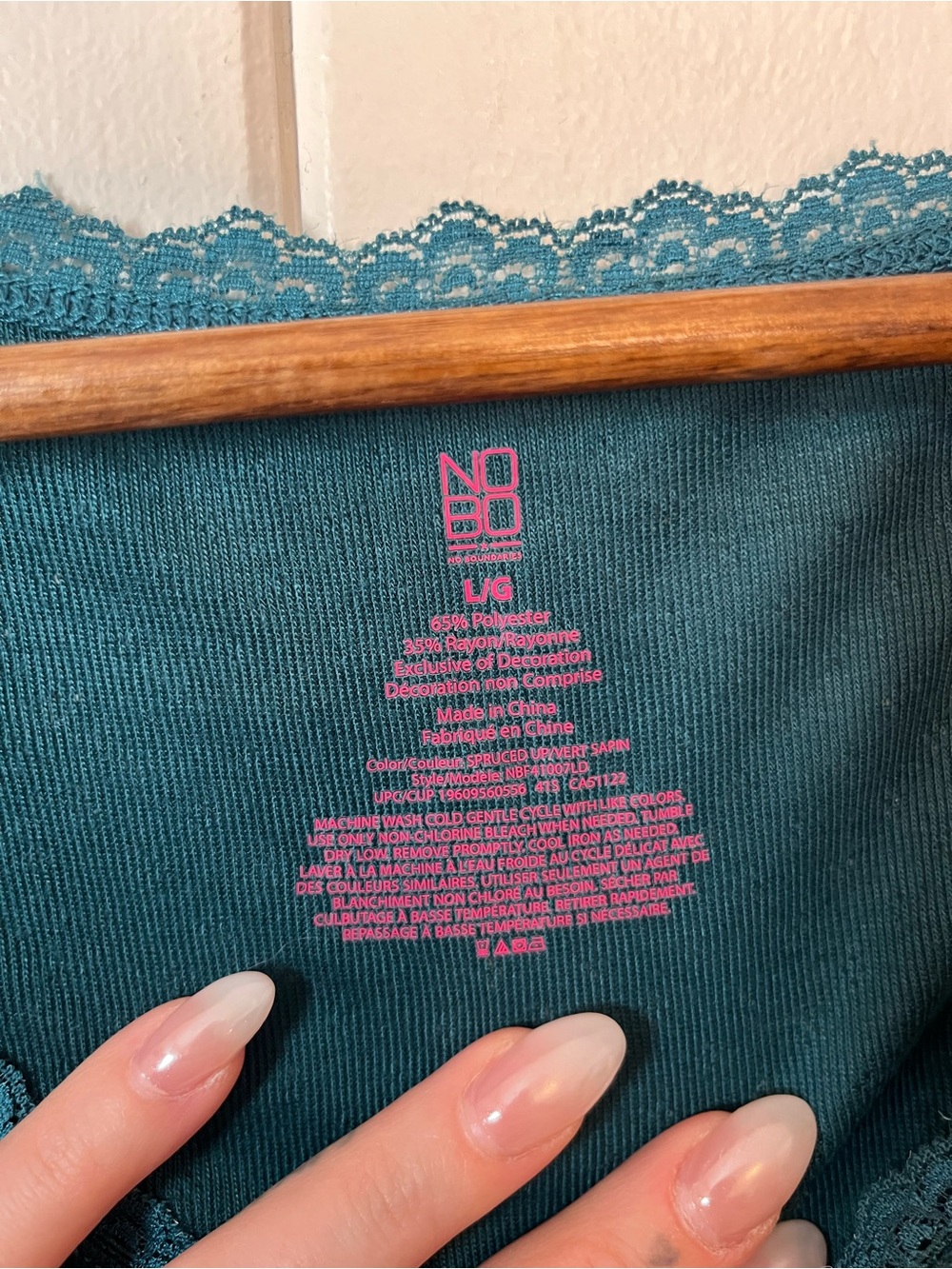 NOBO Teal Green 90's Style T-Shirt. Size Large. - Picture 2 of 4